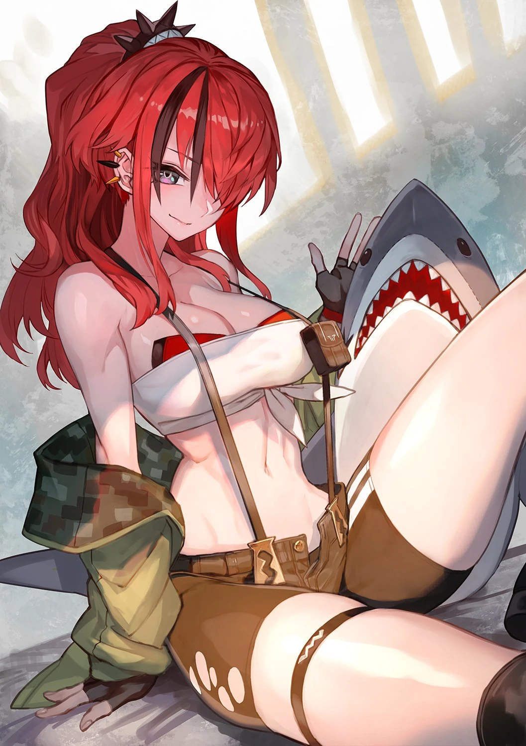 By lack
