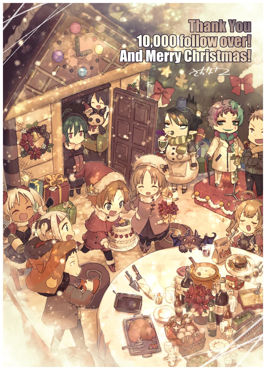 NIJISANJI Christmas 2019 Illustration<br>by sacanahen