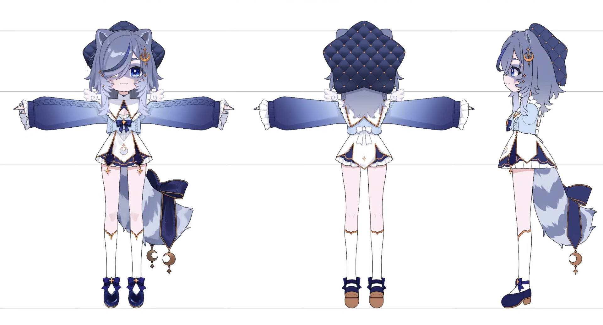 3D Semichibi Reference Sheet