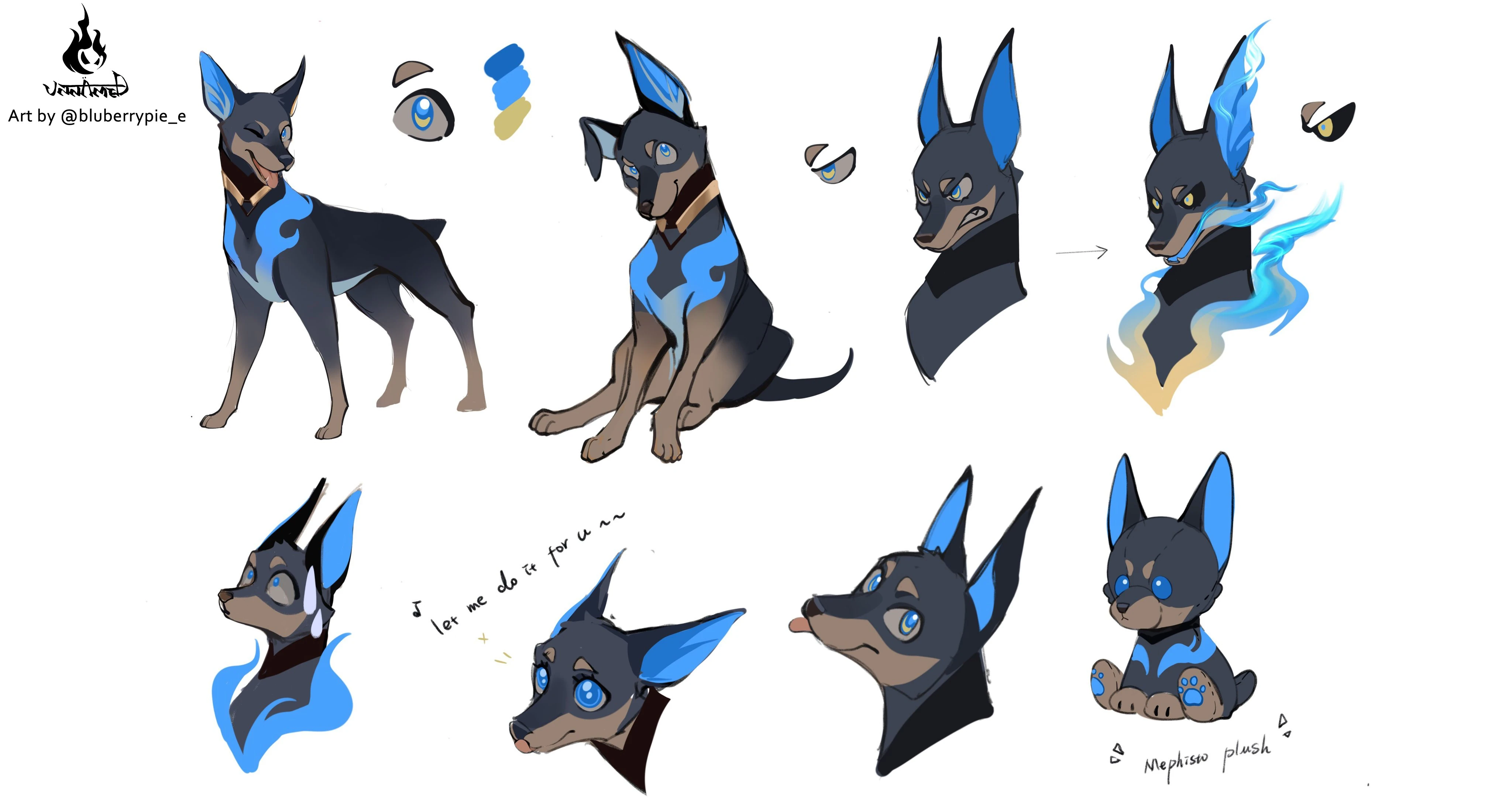 Mephistopheles's dog form by Pie