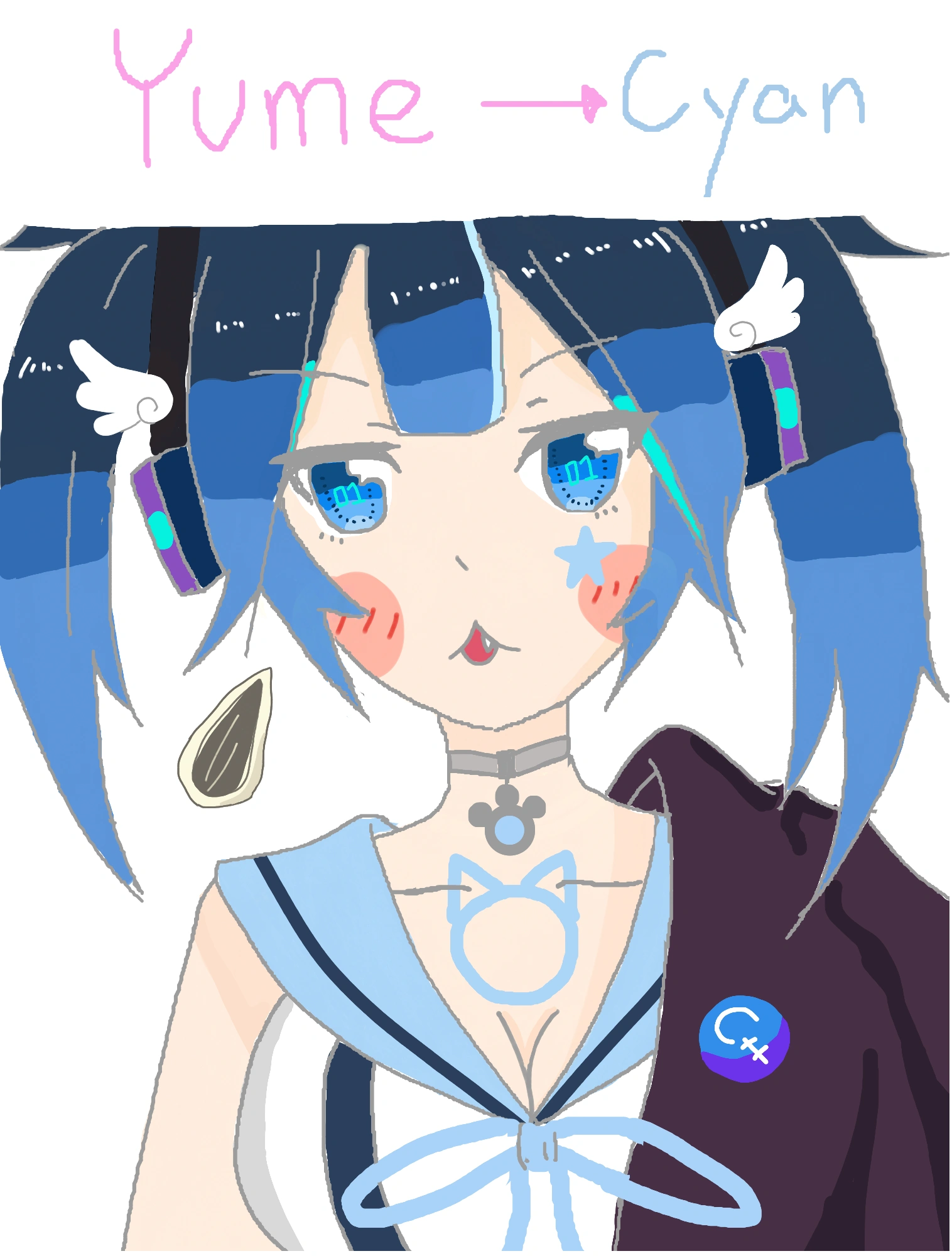 Cyan Nyan by Yume