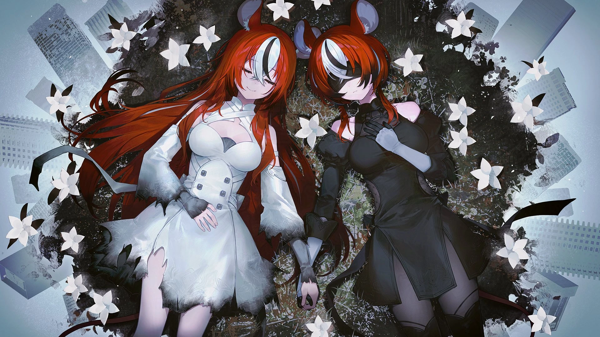 Weight of the World Cover Illustration by Ninomae Ina'nis