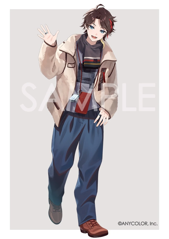 NIJISANJI Winter Date 2023 Goods & Voice Illustration by Dolustoy