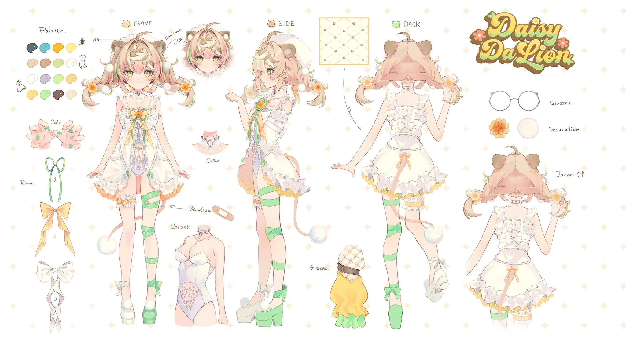 Reference sheet with jacket off