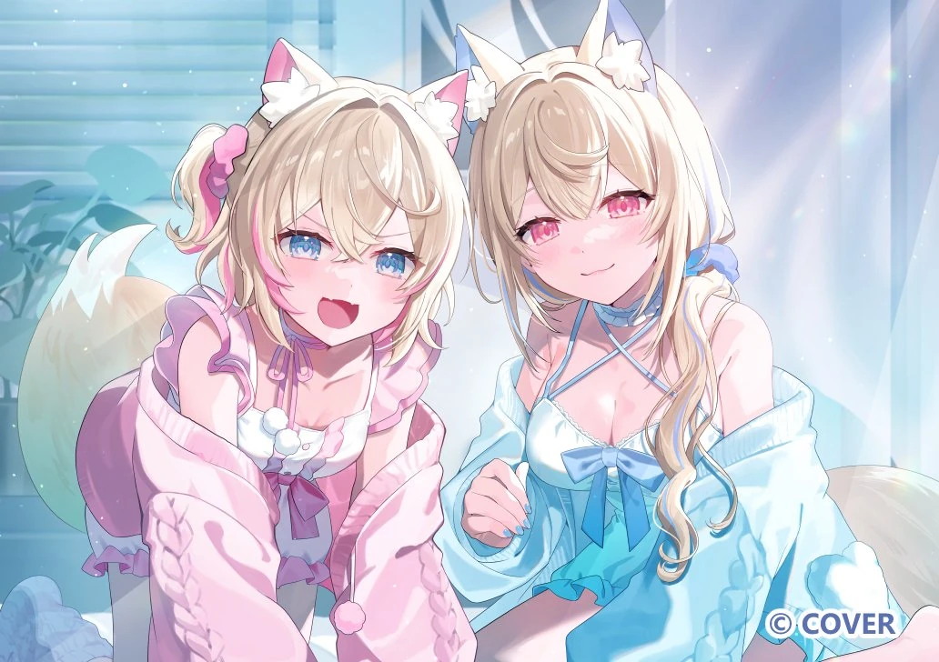 FUWAMOCO ASMR Merch Illustration by Jiuu( ・w・ )