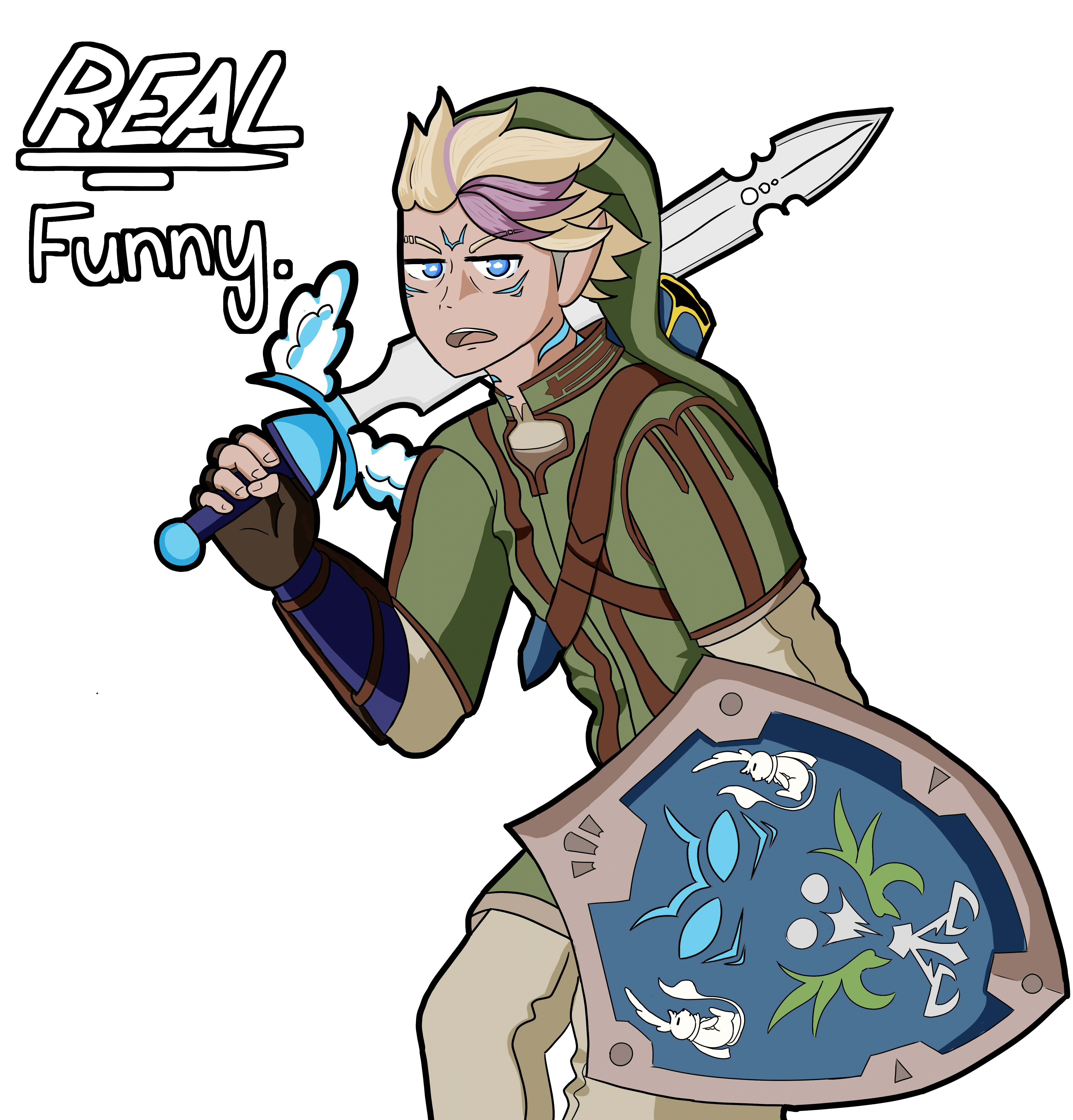 "The Legendary Hero" art piece for Afress Merch