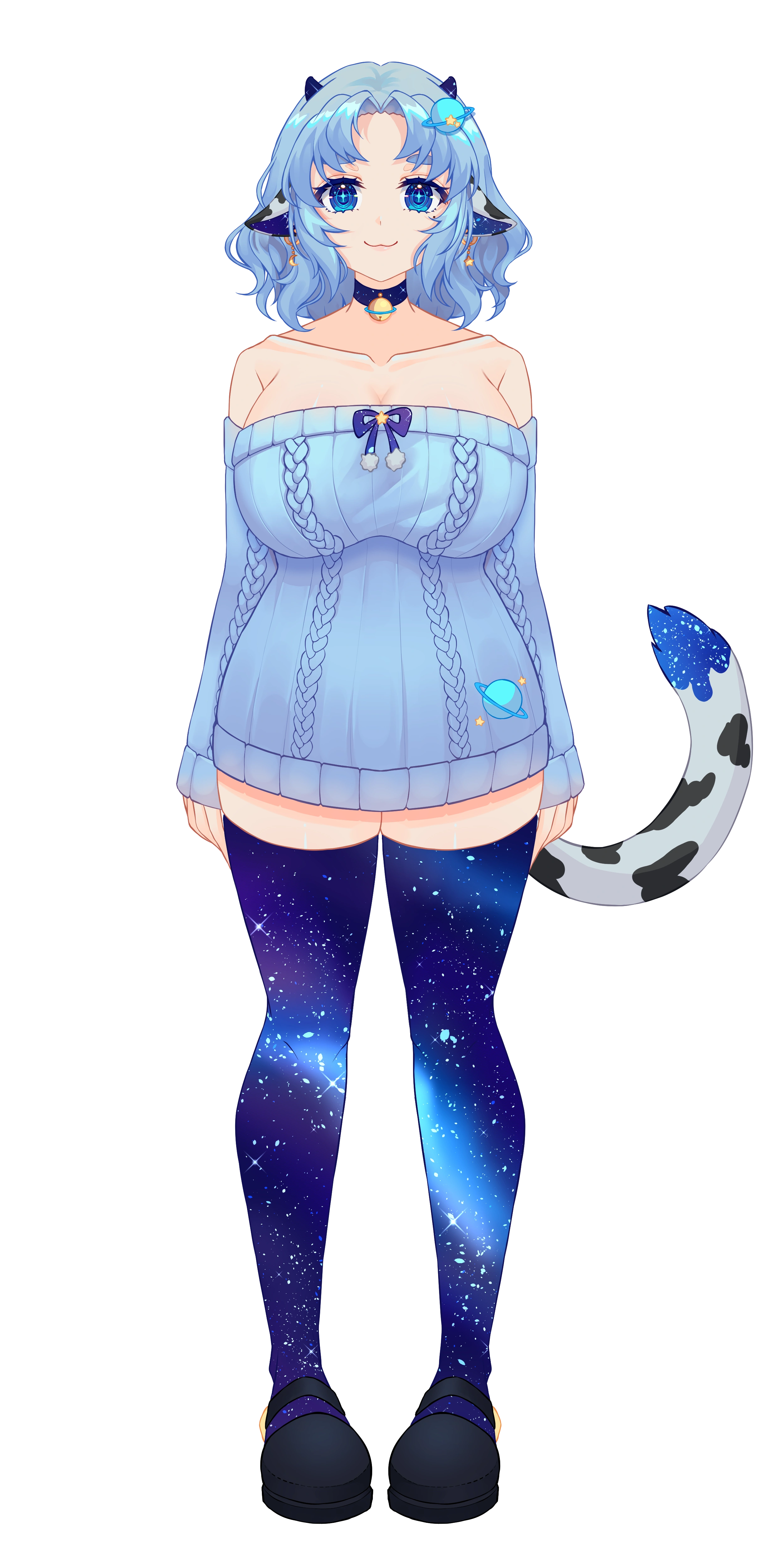 First Live2D model used by Miilkywayz, designed by Xeapher