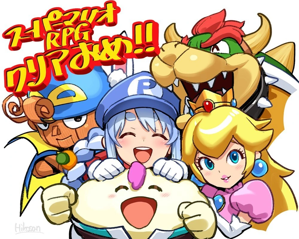 Super Mario RPG Illustration<br>by Hikosan