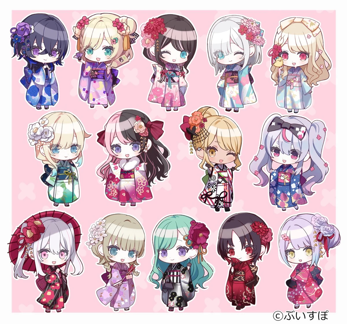 VTuber Style VTuber BOOK Bonus Stickers<br>by [https://x.com/z3_cut/status/1478642091500912641 Misumi]