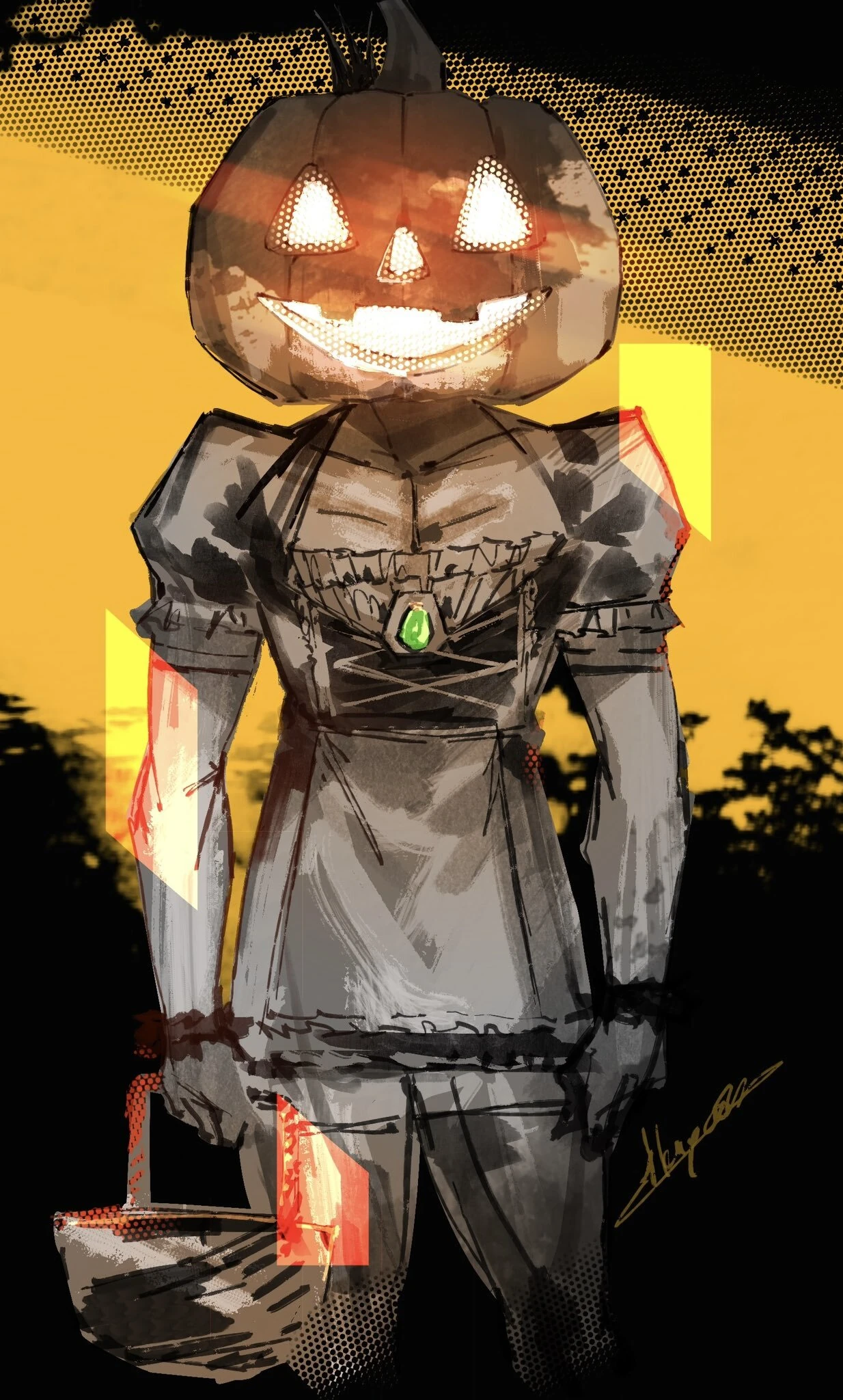 Halloween 2023 Illustration<br>by ikuyoan