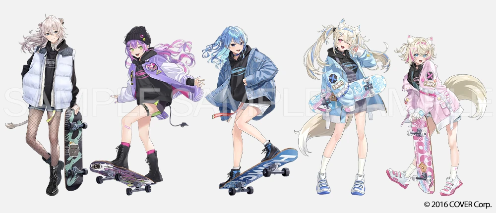 hololive Seasonal Days Winter Street Merch Key Visual by Otton
