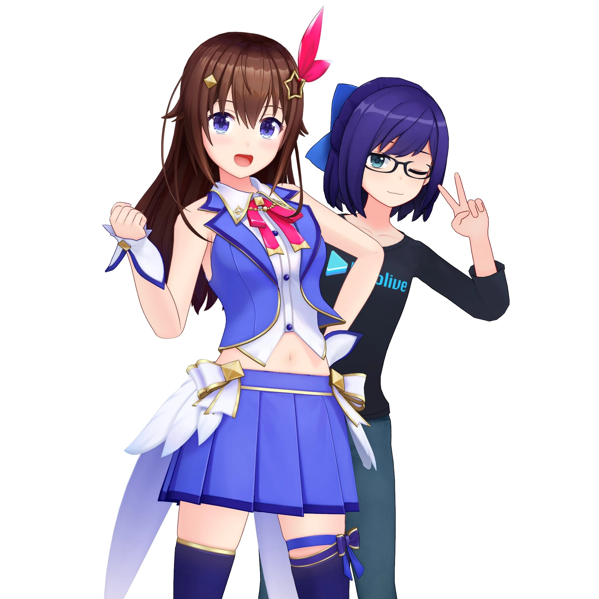 Sora and A-chan Third Anniversary 3D Models<br>by schwarz