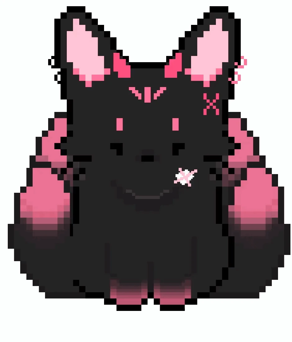 𝗪𝗛𝗔𝗧?! 𝗪𝗛𝗔𝗧’𝗦 𝗧𝗛𝗜𝗦?! <br>A wild Kitsmonia appeared! <br>Do you want to catch her? 🖤