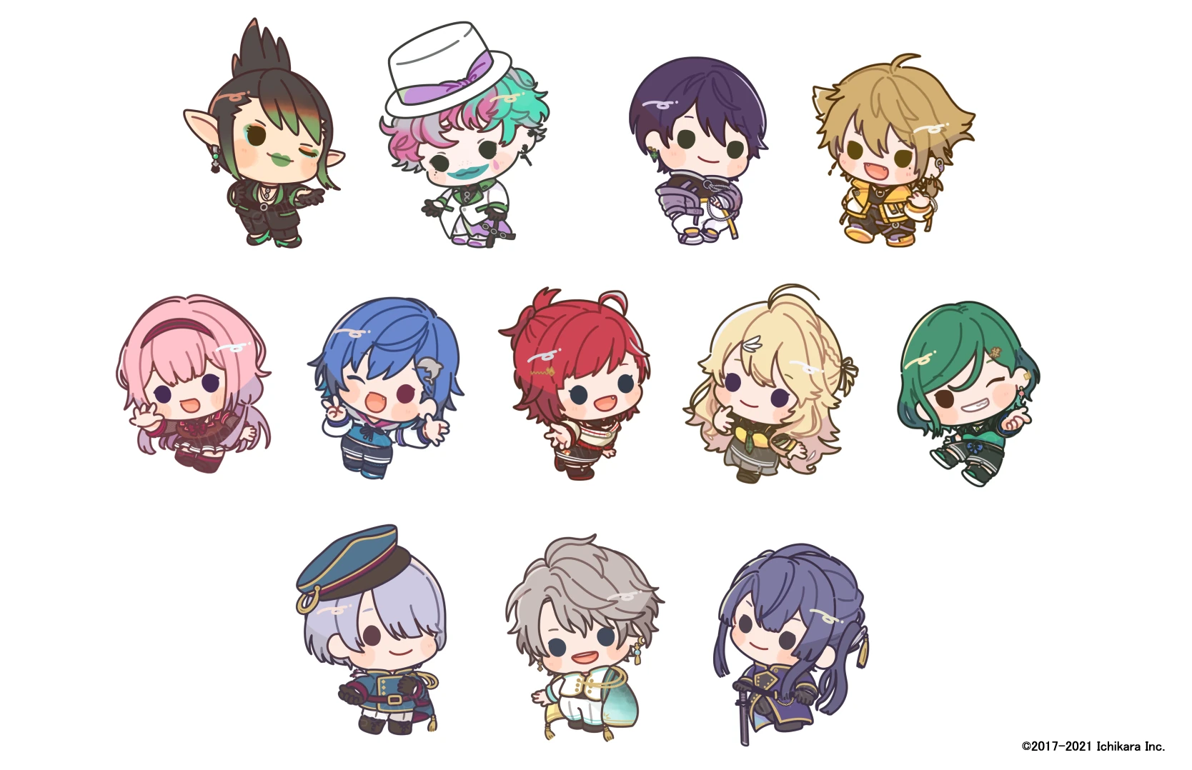 NIJISANJI and DMM Scratch SD illustration by Totomame