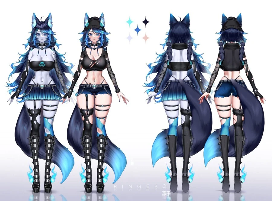 Casual Outfit Reference Sheet by Ringeko