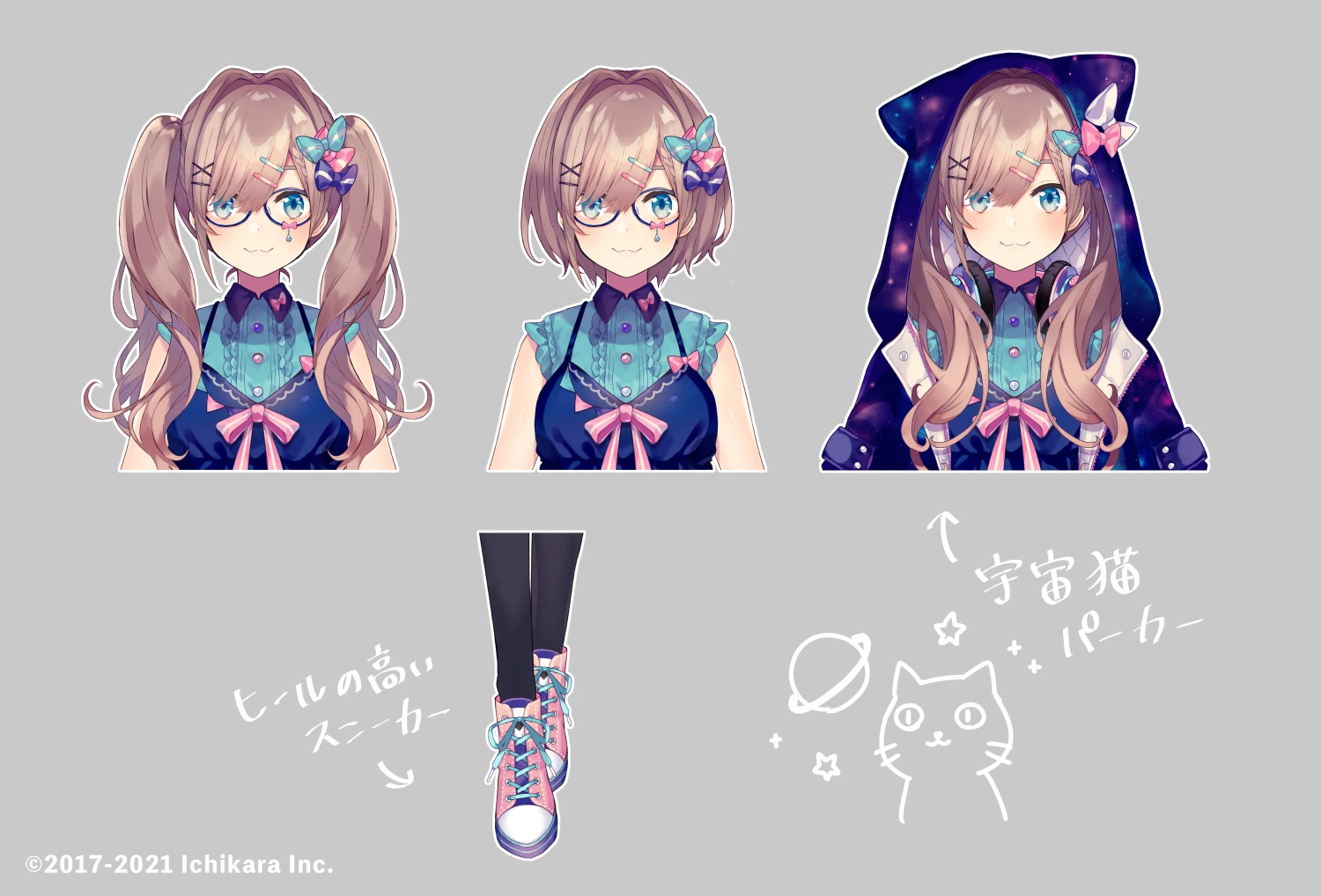 Space Cat Gamer Style Outfit Details