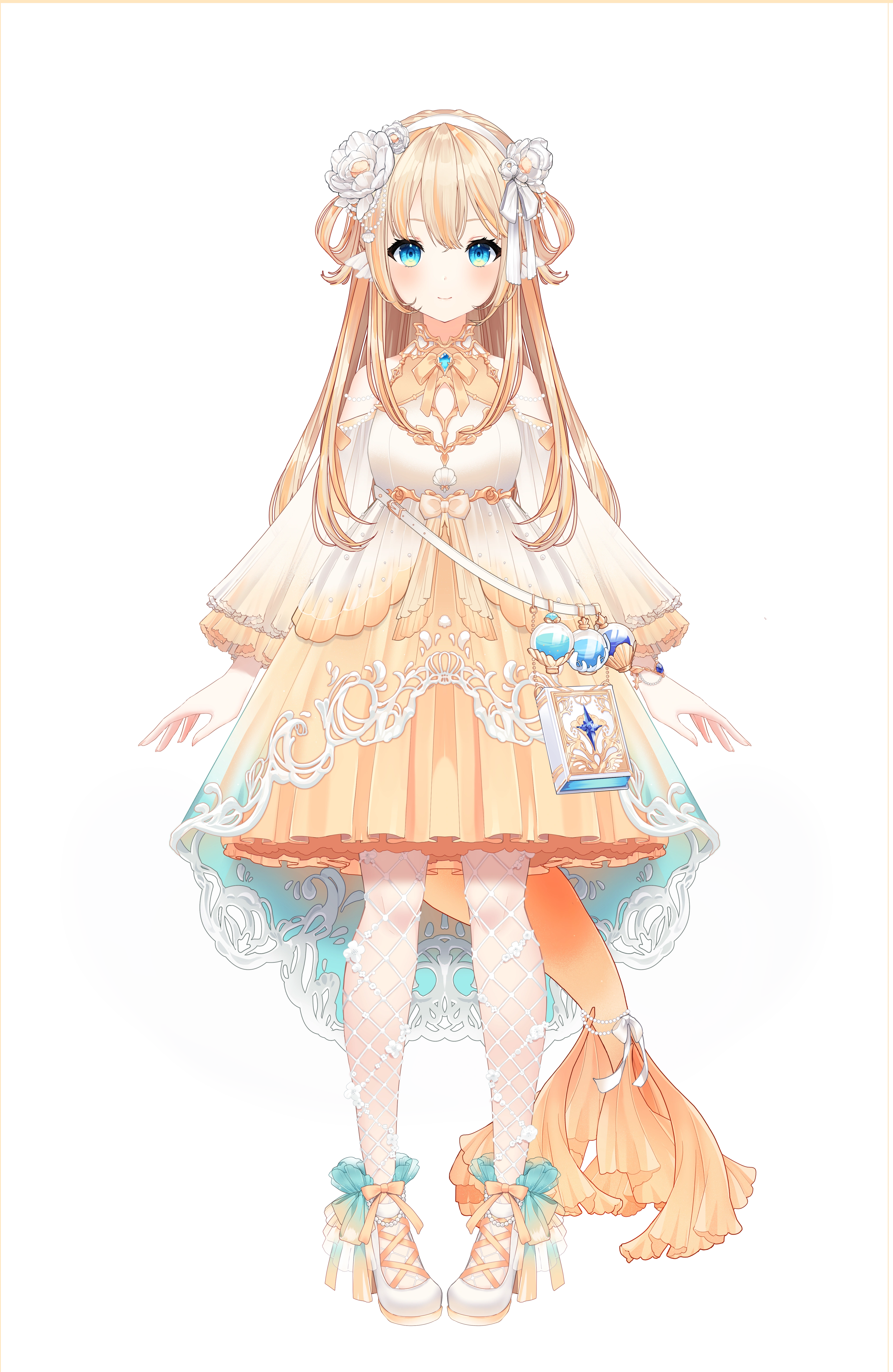 Maho Live2D model, long hair