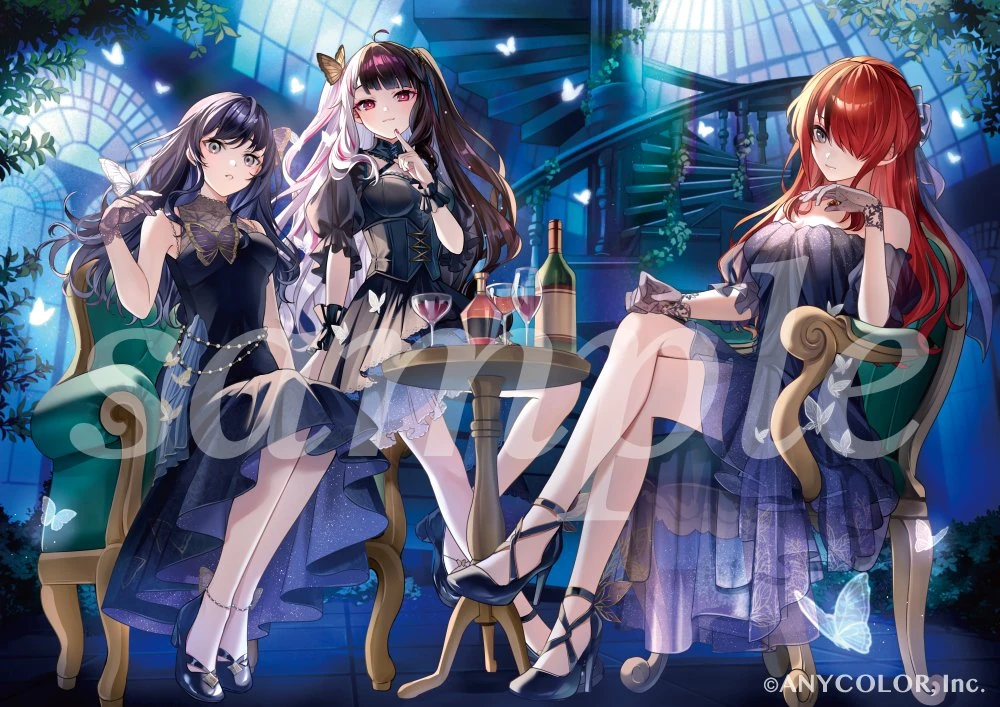 NIJISANJI x DMM Scratch<br>"Midnight Papillon"<br>Illustration by Naruka