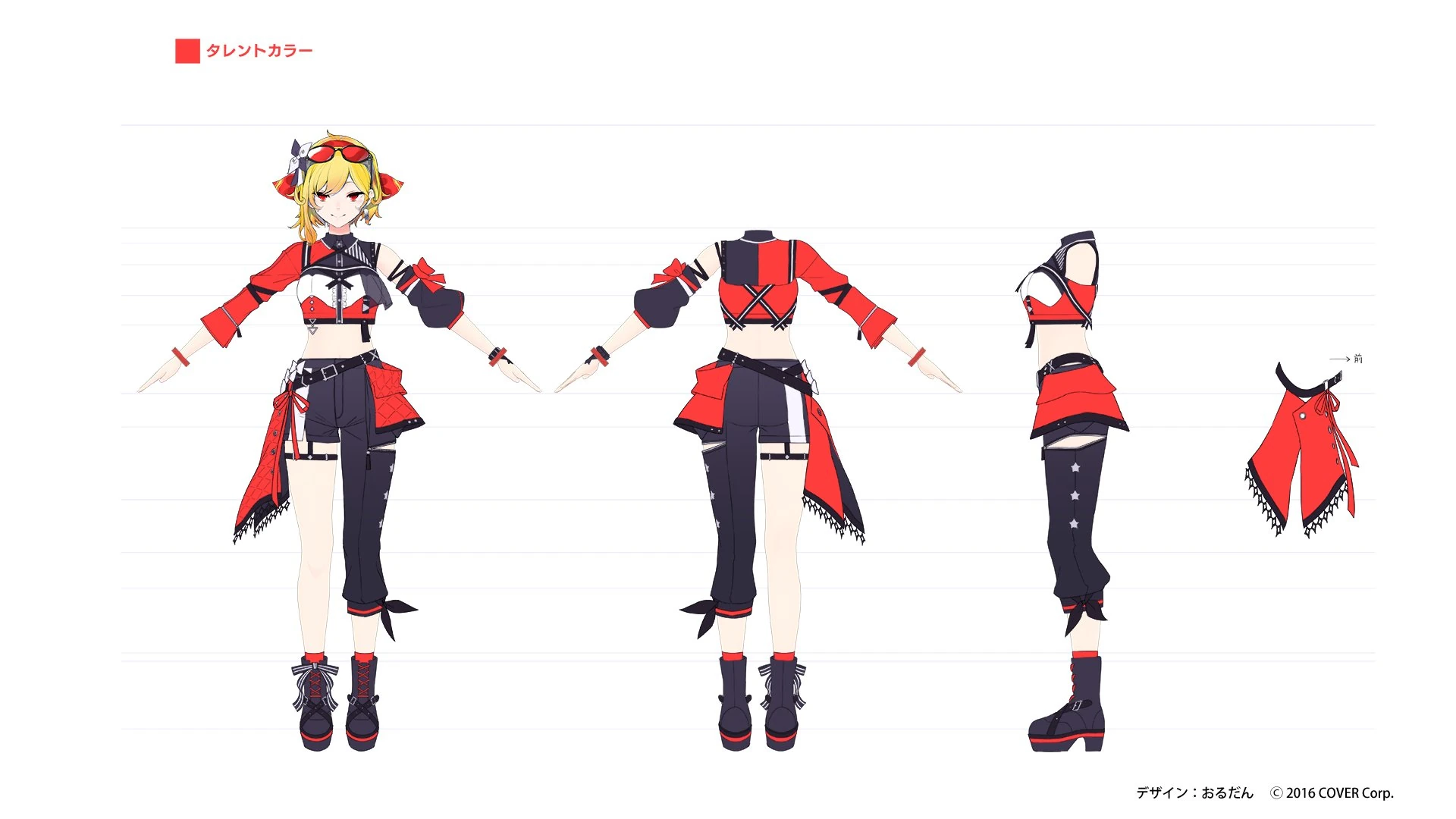 hololive 6th fes. Color Rise Harmony 3D Idol Costume Concept Illustration by Ordan