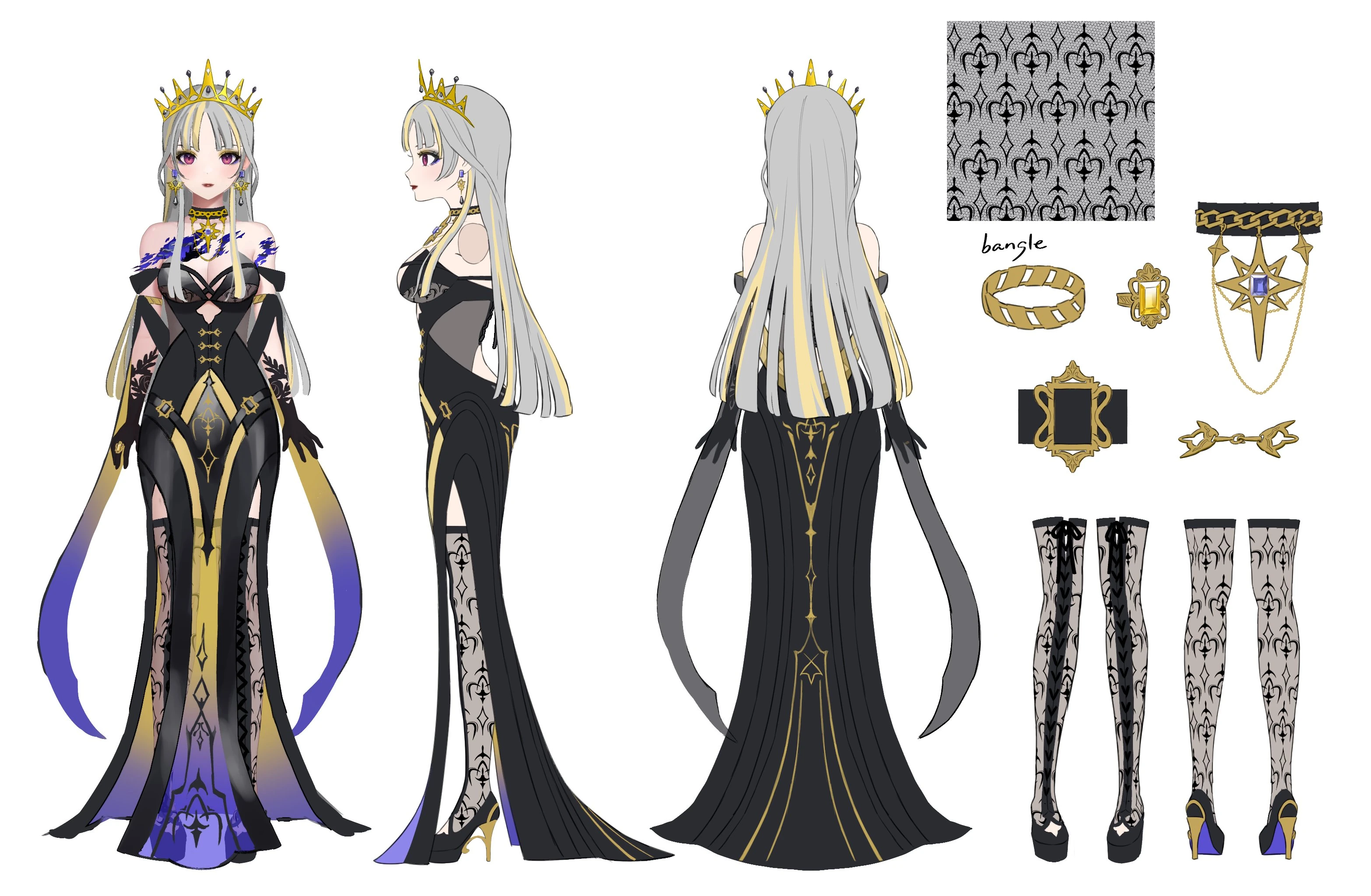 Witch Queen Outfit Reference Sheet