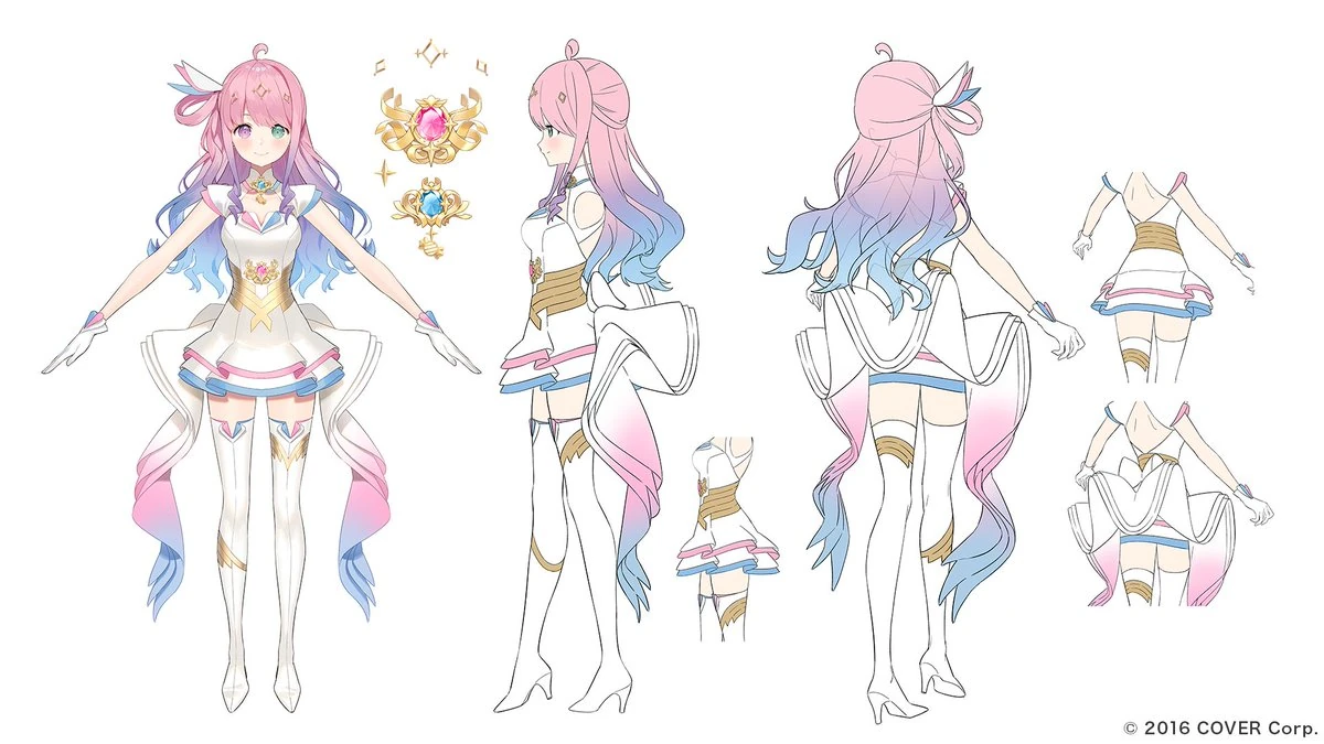 Magical Girl holoWitches! Costume Concept Illustration<br>by Ancotaku