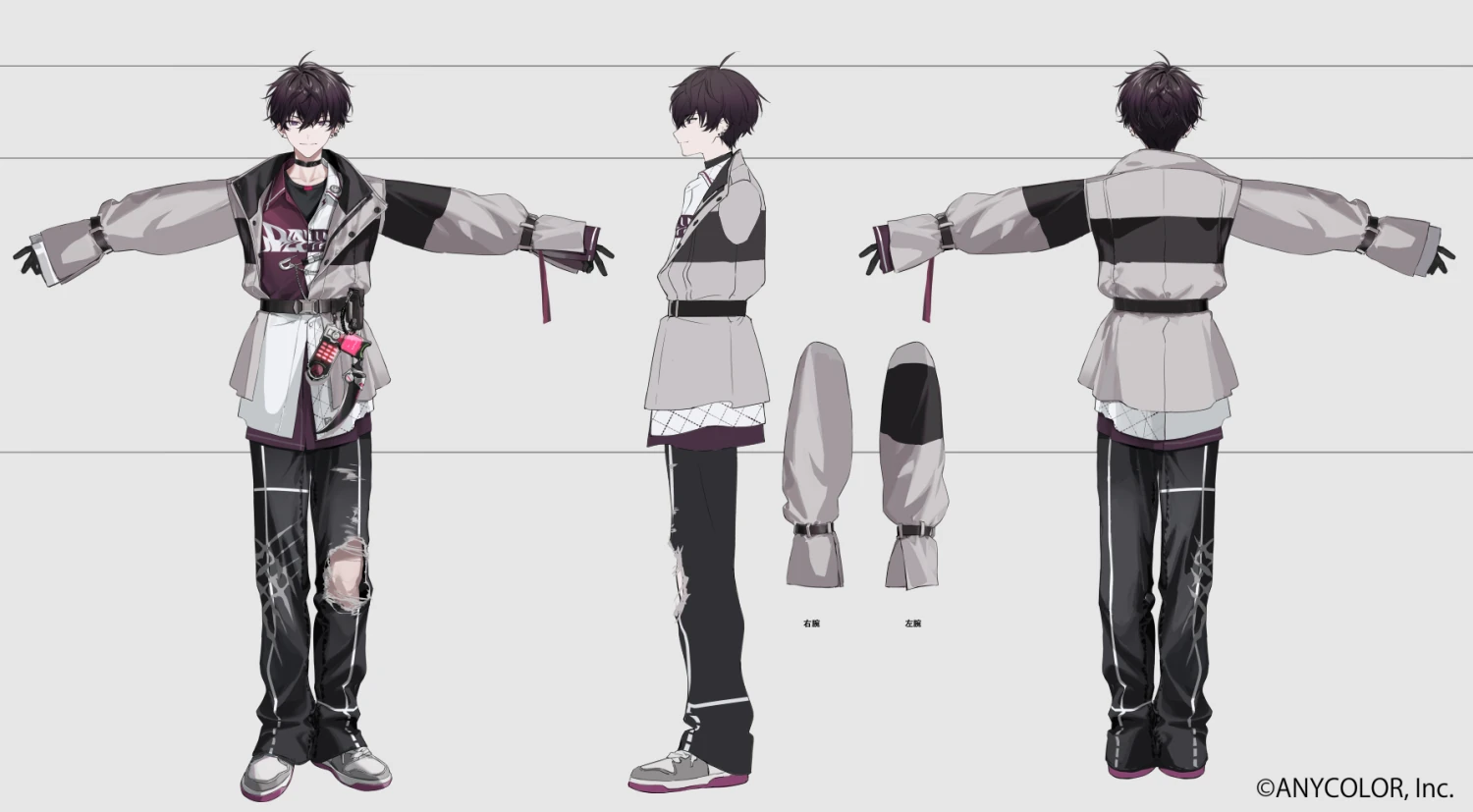 Three-View (with Coat)