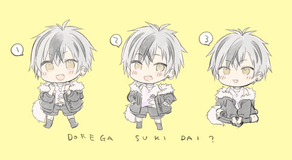 Acrylic Stand Concept Illustrations<br>by Kamiyoshi Rika