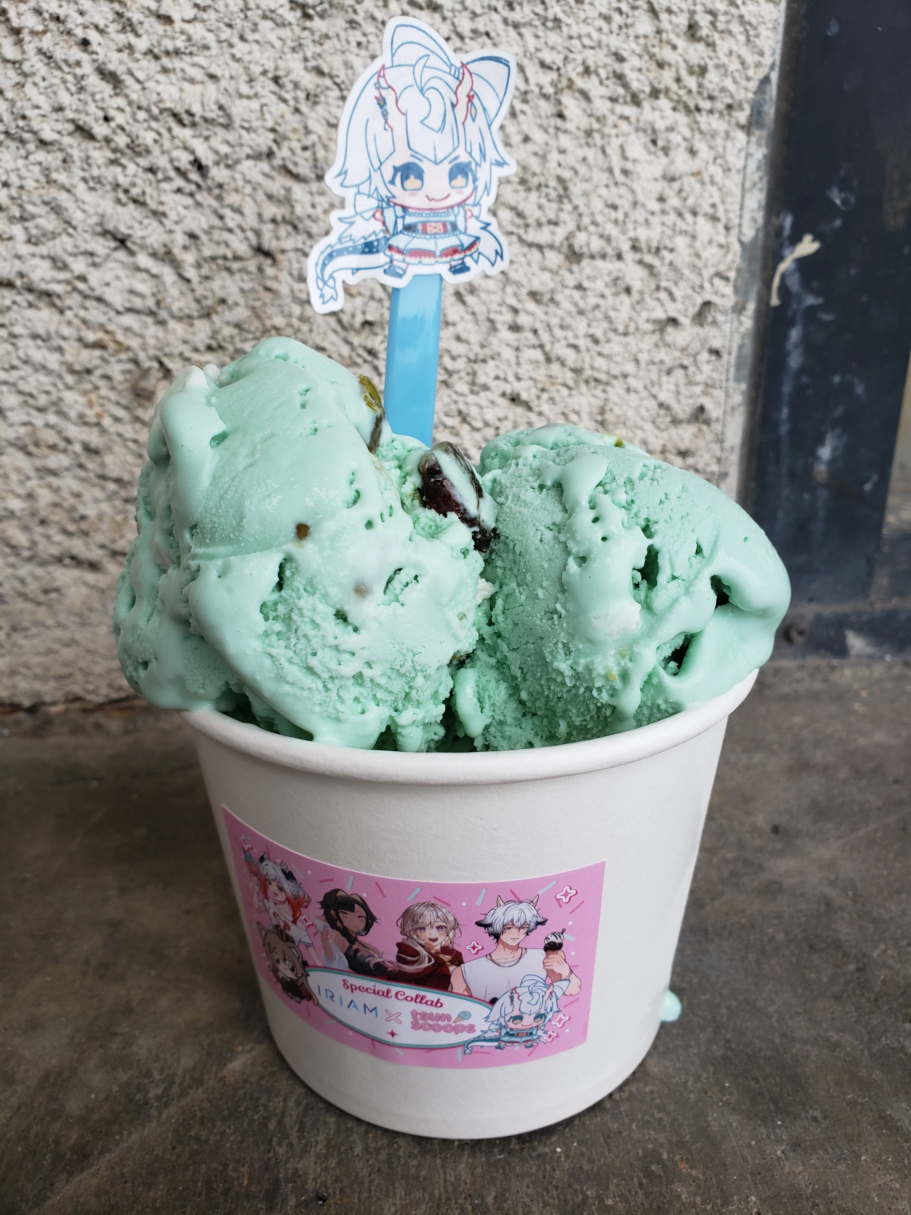 An order of Marshmallow Dragon's Tail, with Zuzu spoon