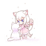 Effie Playing in the Snow by @hexundev