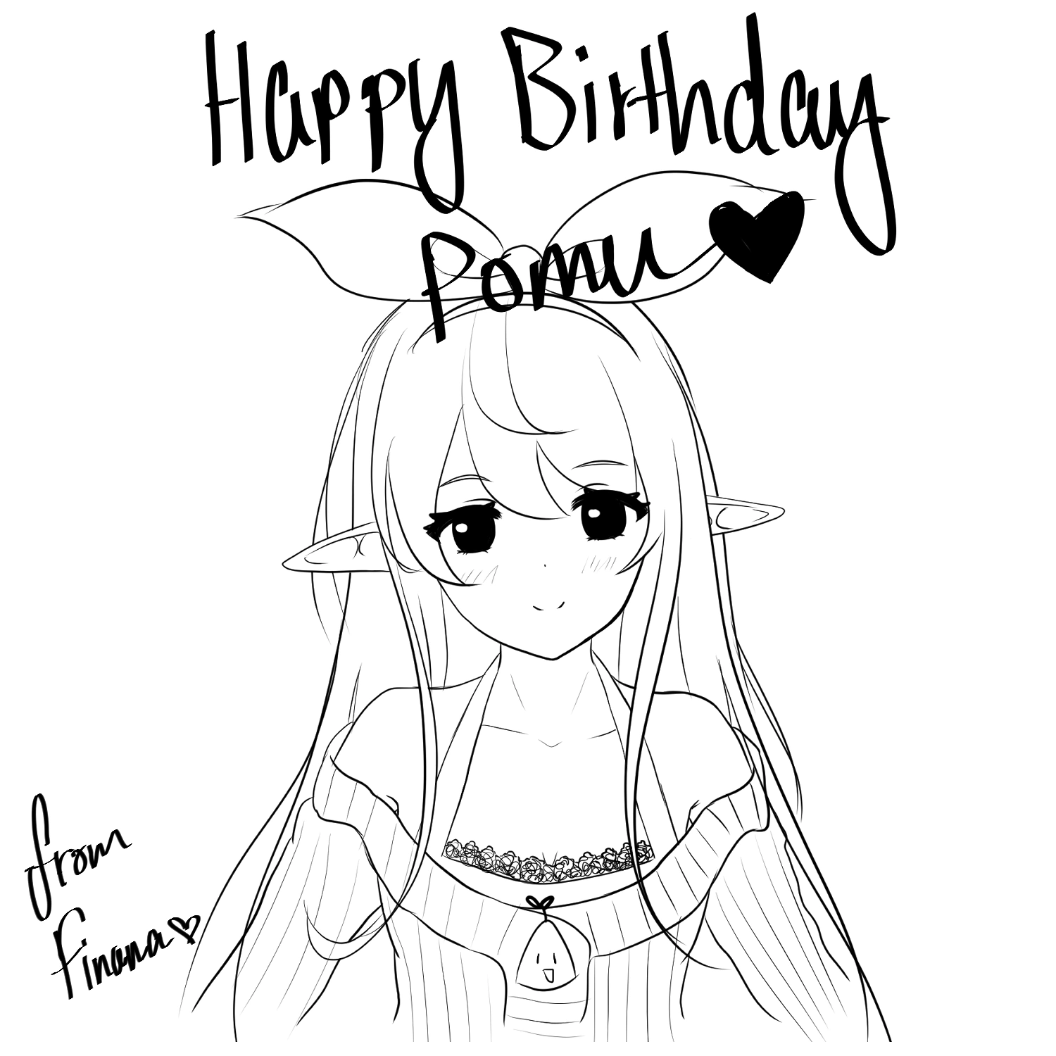 Pomu's 2022 birthday wishes from Finana