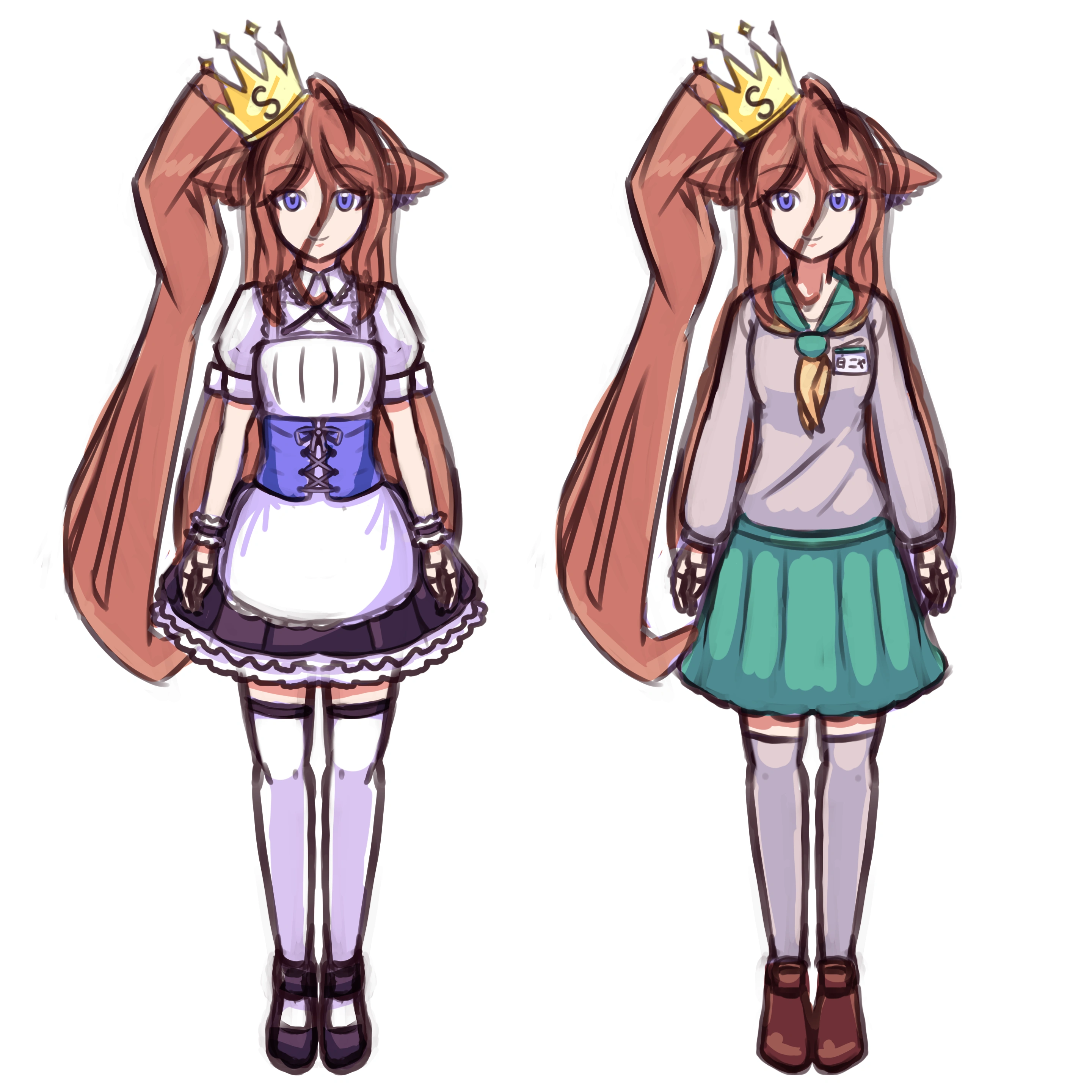 Early concept for the 2023 Live2D model design