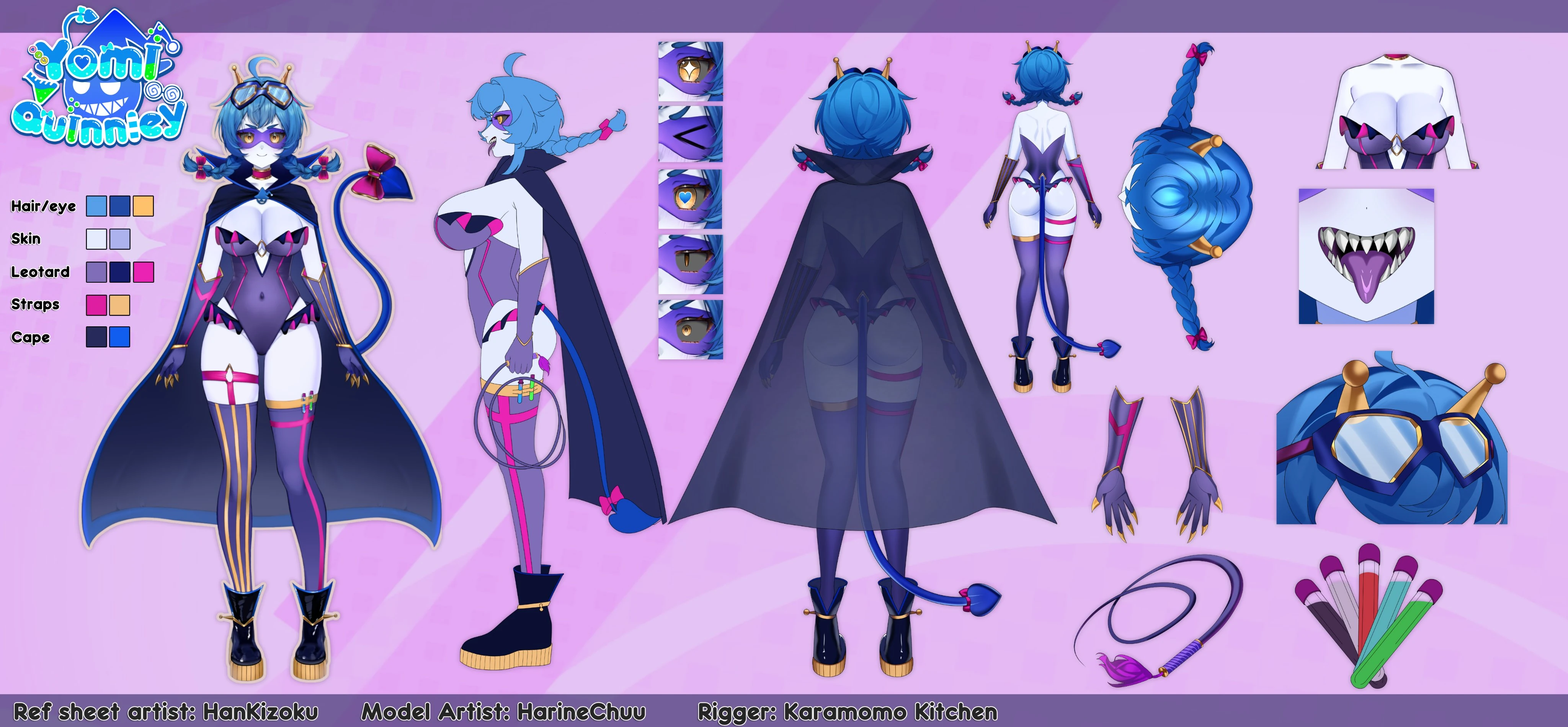 Villainess outfit Reference sheet