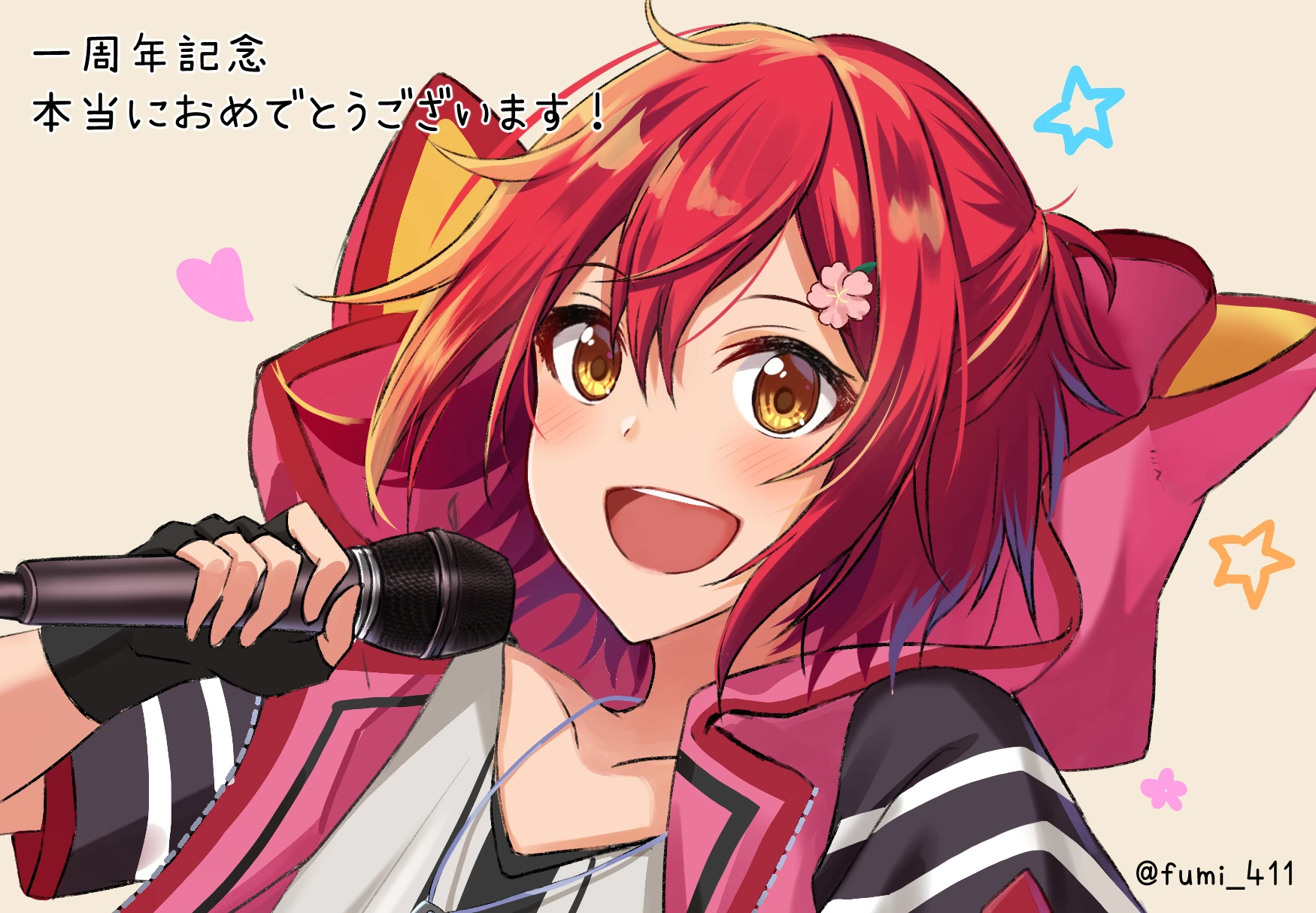 By fumi (Nijisanji's Hayama Marin's illustrator)