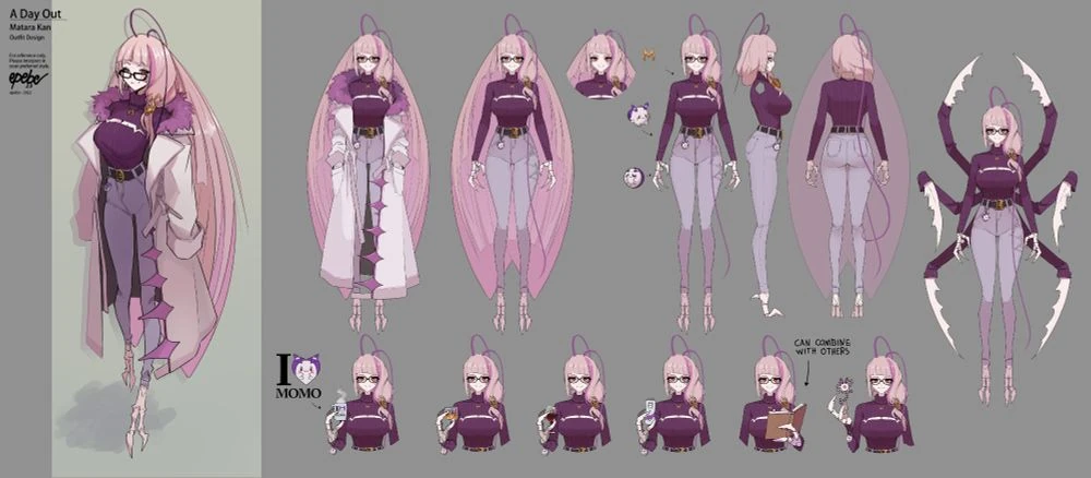 Casual Outfit Reference Sheet by epebe