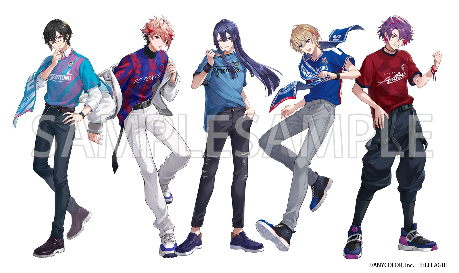 NIJISANJI × J1 League 2024 Collaboration Illustration by TAKUMI