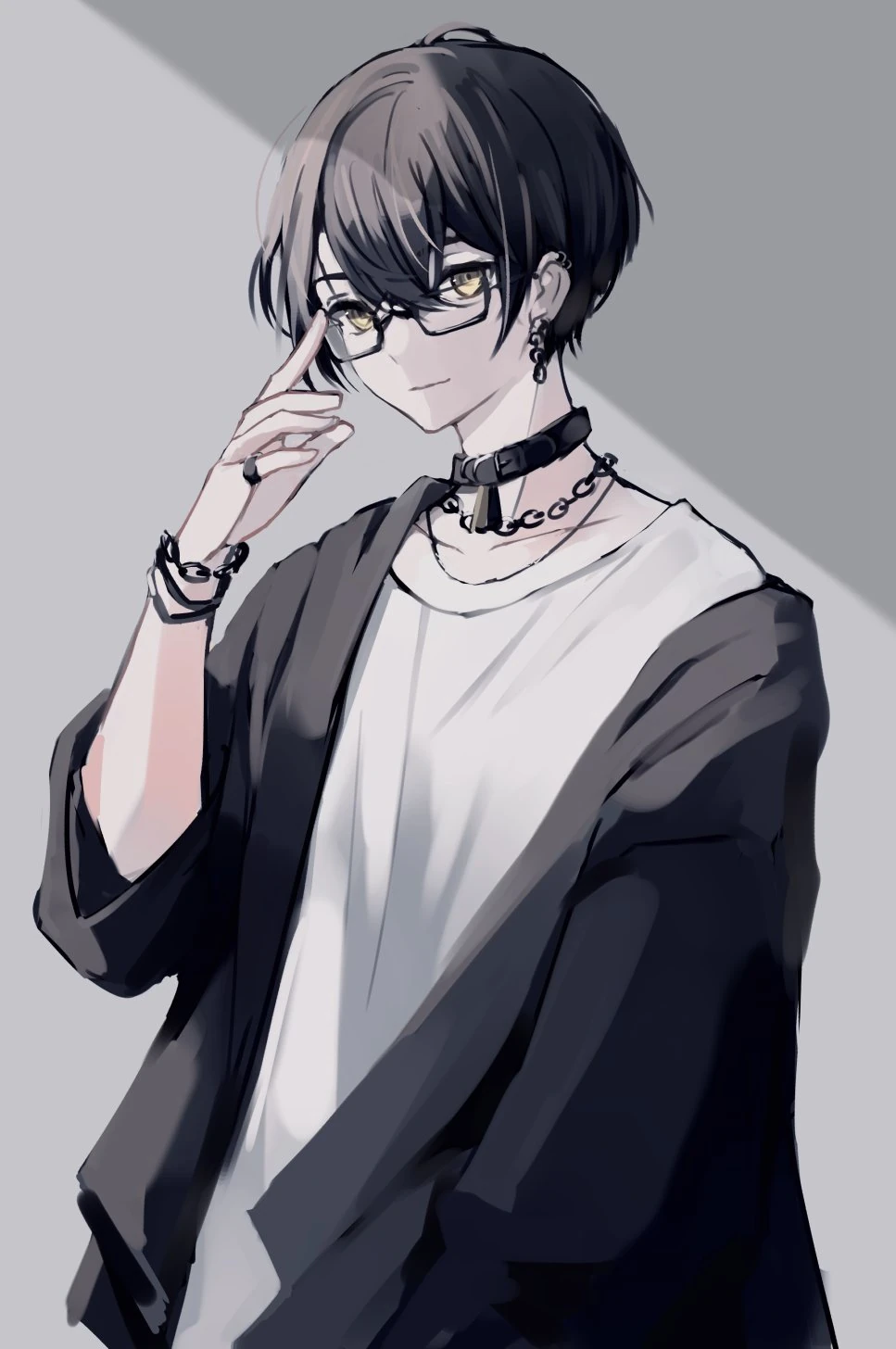 Aruse with glasses by [https://twitter.com/blueberylpie/status/1525108411943247873 Beryl]