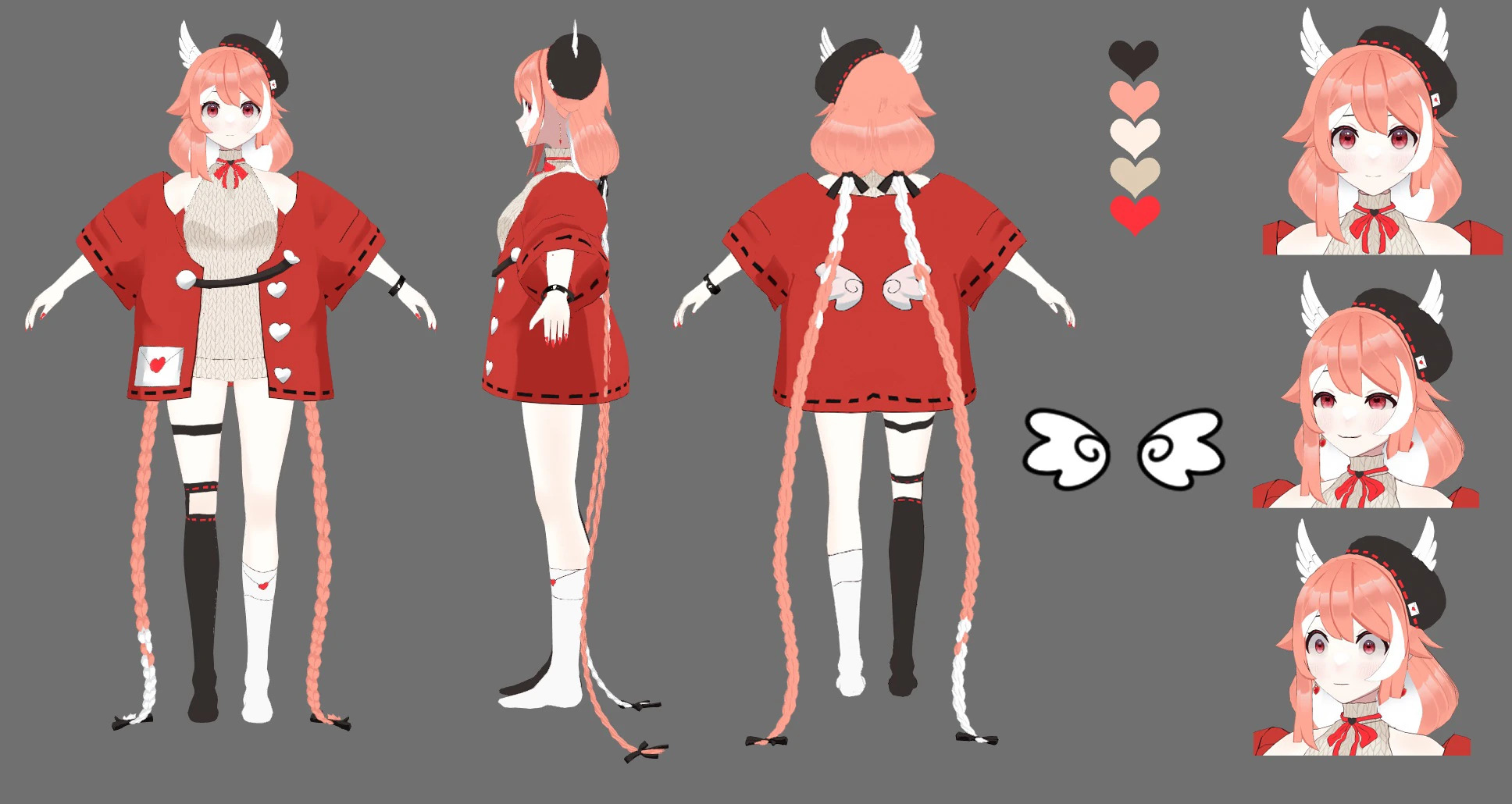 Old 3D Model Reference Sheet