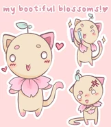 Mel's mascot - Bootiful Blossom