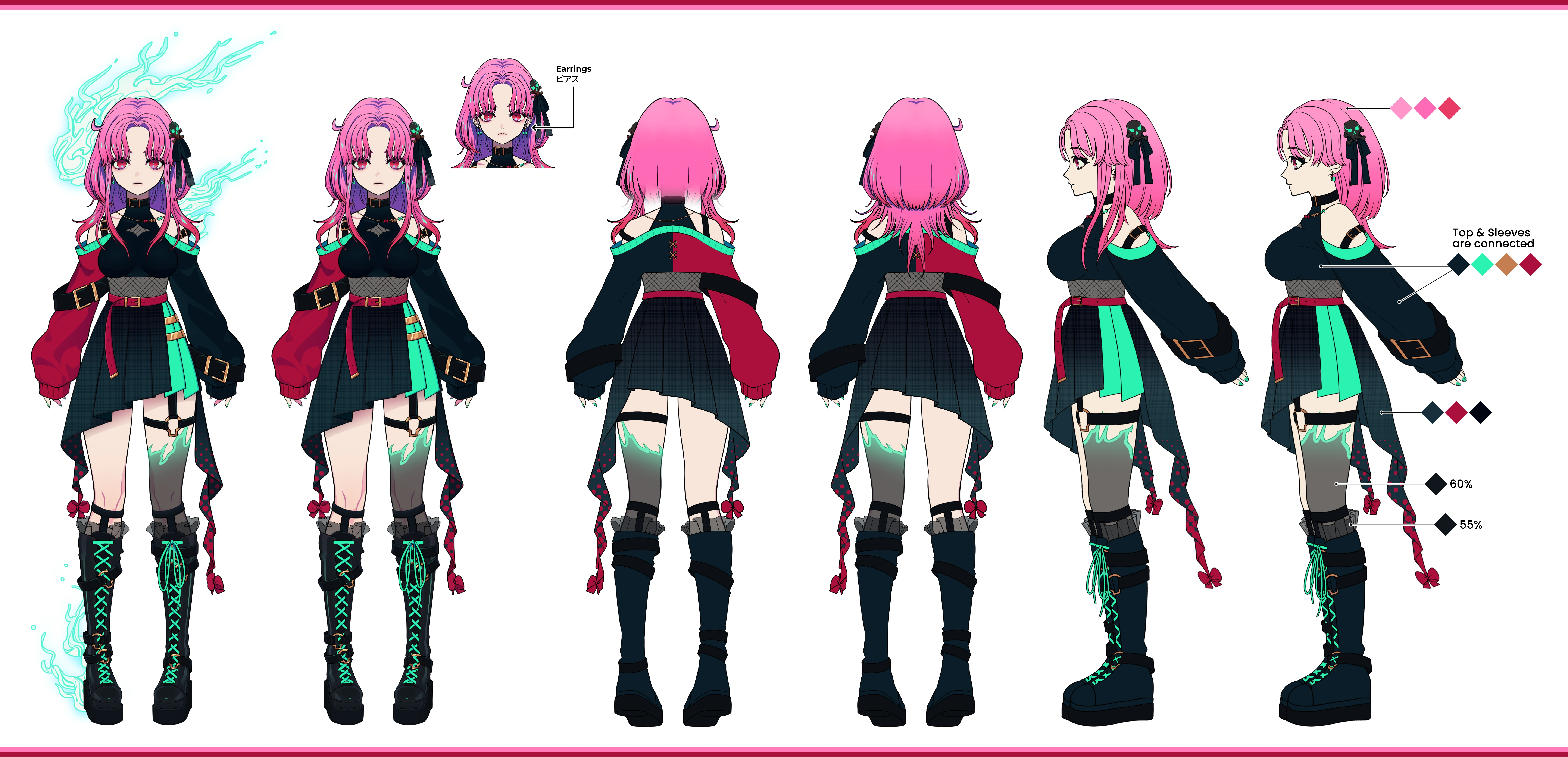 Second Outfit reference sheet<br>by Kaya Nishikino