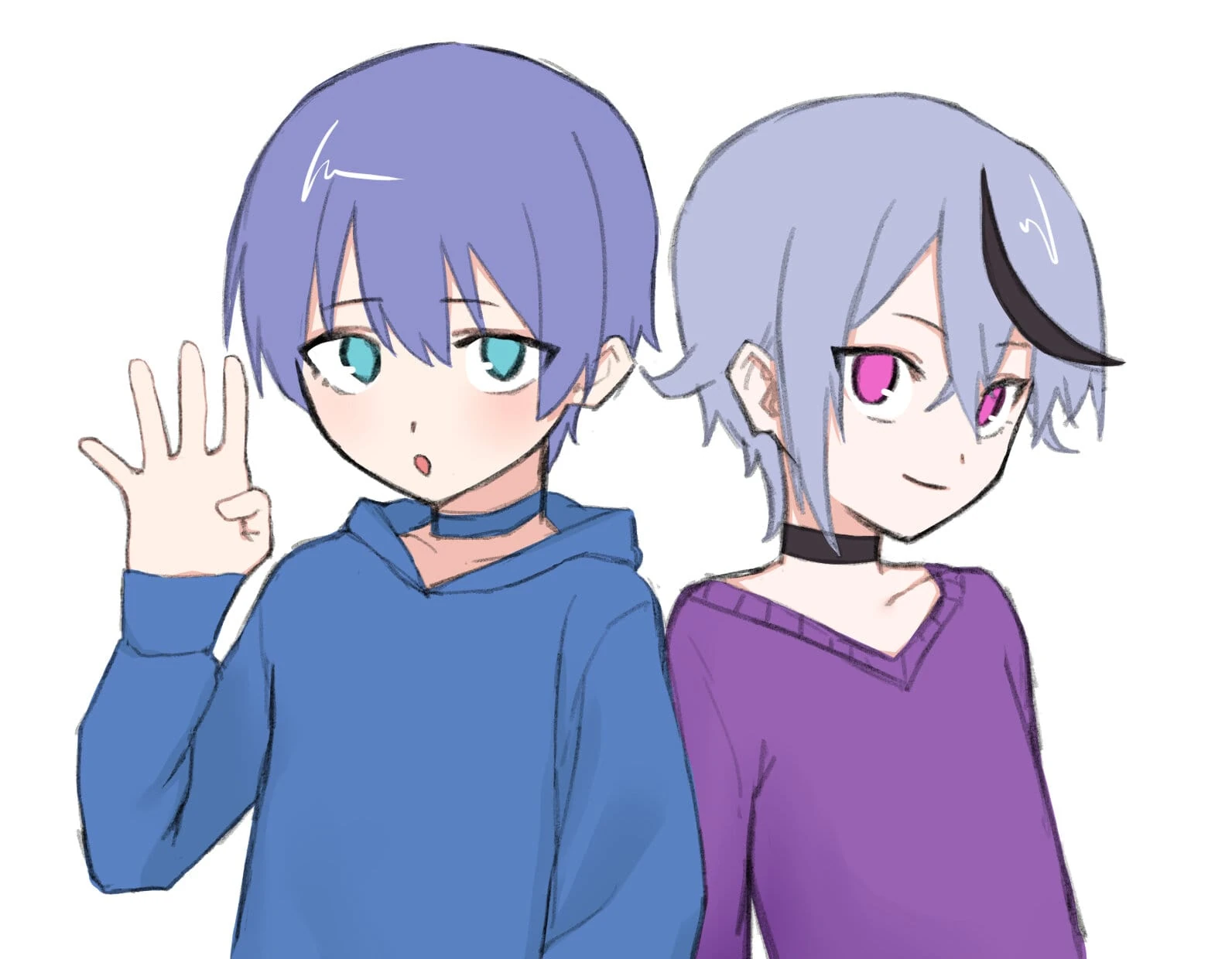 Chi-kun and Rindou Mikoto<br>by Ivumemu
