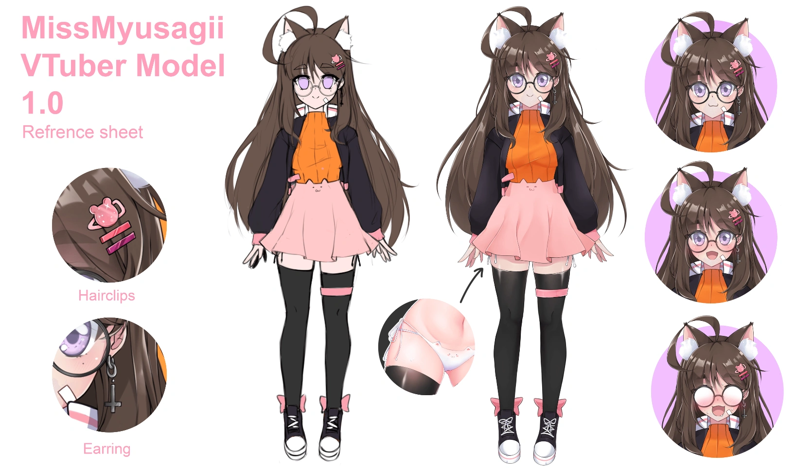 Reference Sheet 1/2 (by Myusagii)