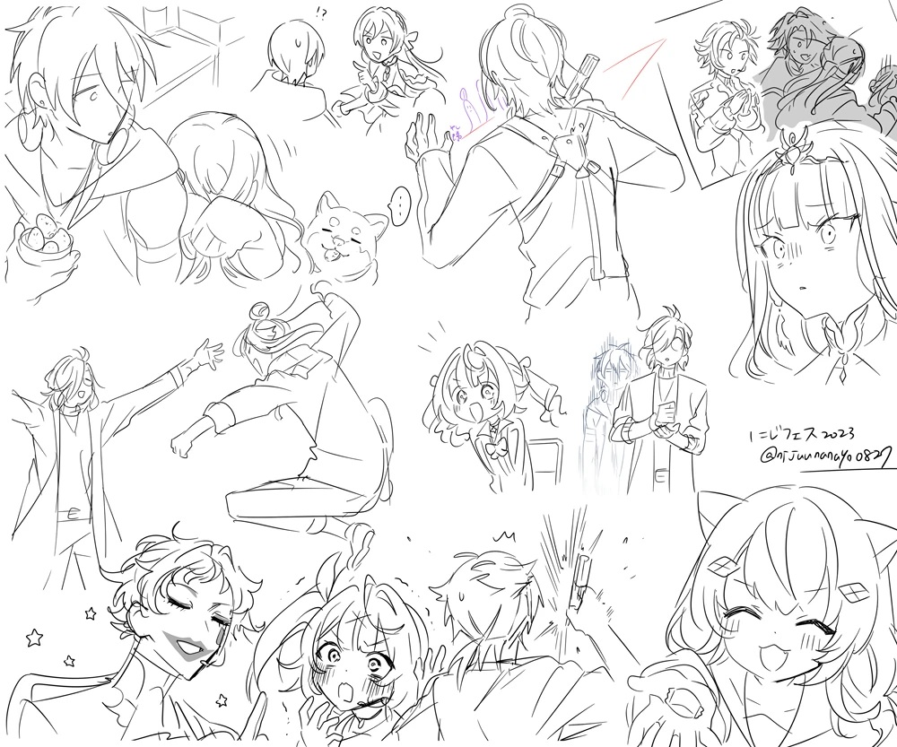 NIJISANJI 2023 Illustrations by Ninahachi
