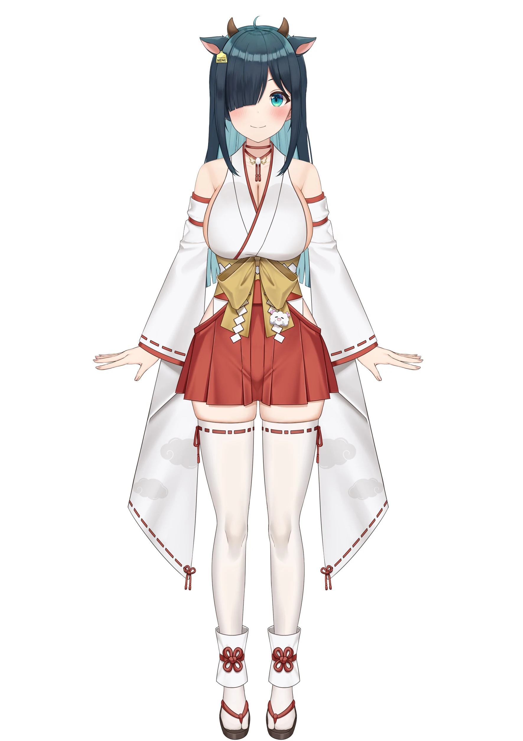 Miko outfit alternate hair style (Legacy)