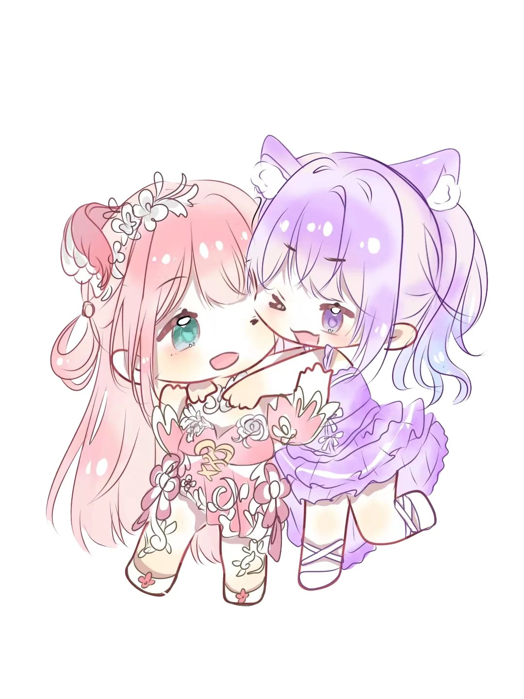 Relia and Lida, by Lida Oriana