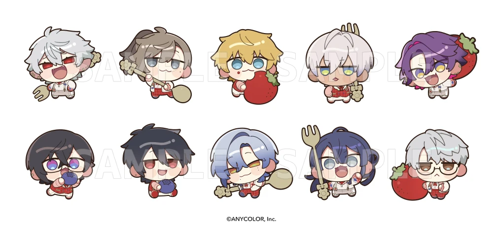 NIJISANJI 8th with cake!<br>Berry Crown Chibis by Suzuki