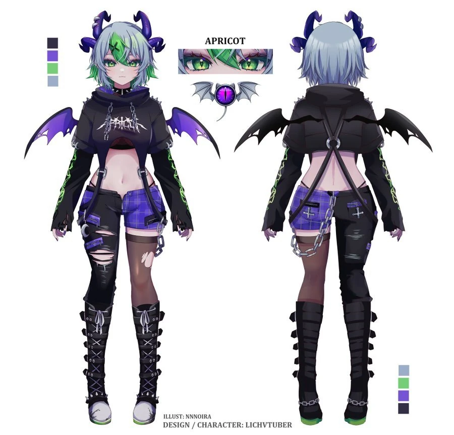 July 2023 3D Model Reference Sheet<br>by Noi