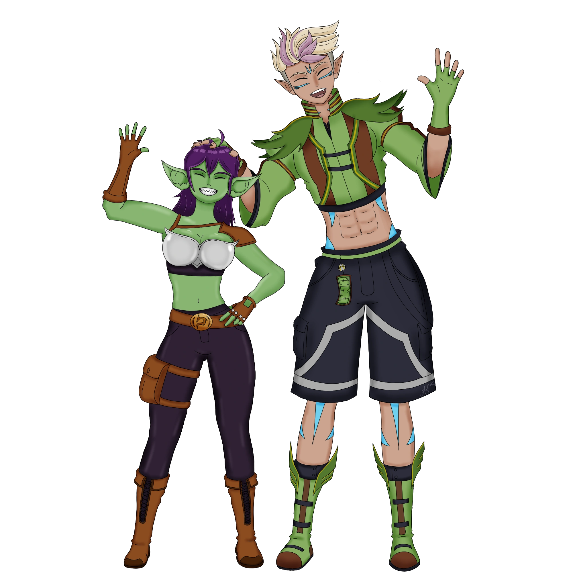 Afress and Ava art piece