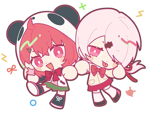Kuronowa VS Sakuyui SD Illustration<br>by AIó