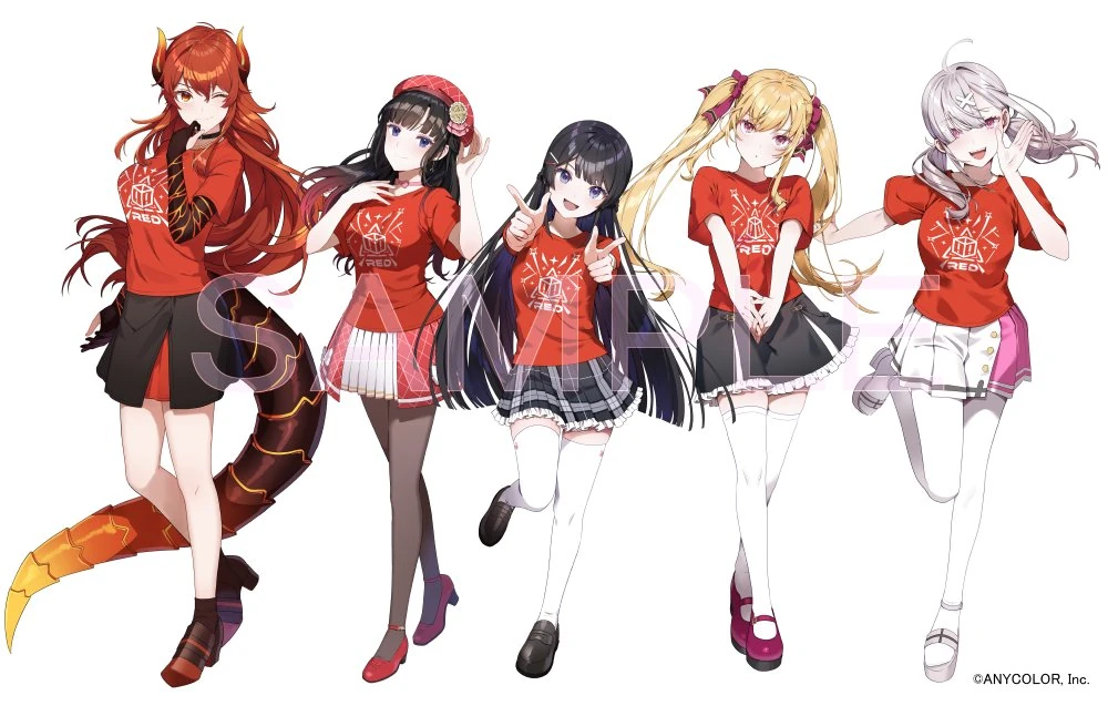 NijiFes 2023 Red Class Illustration by Nanna Fujimi