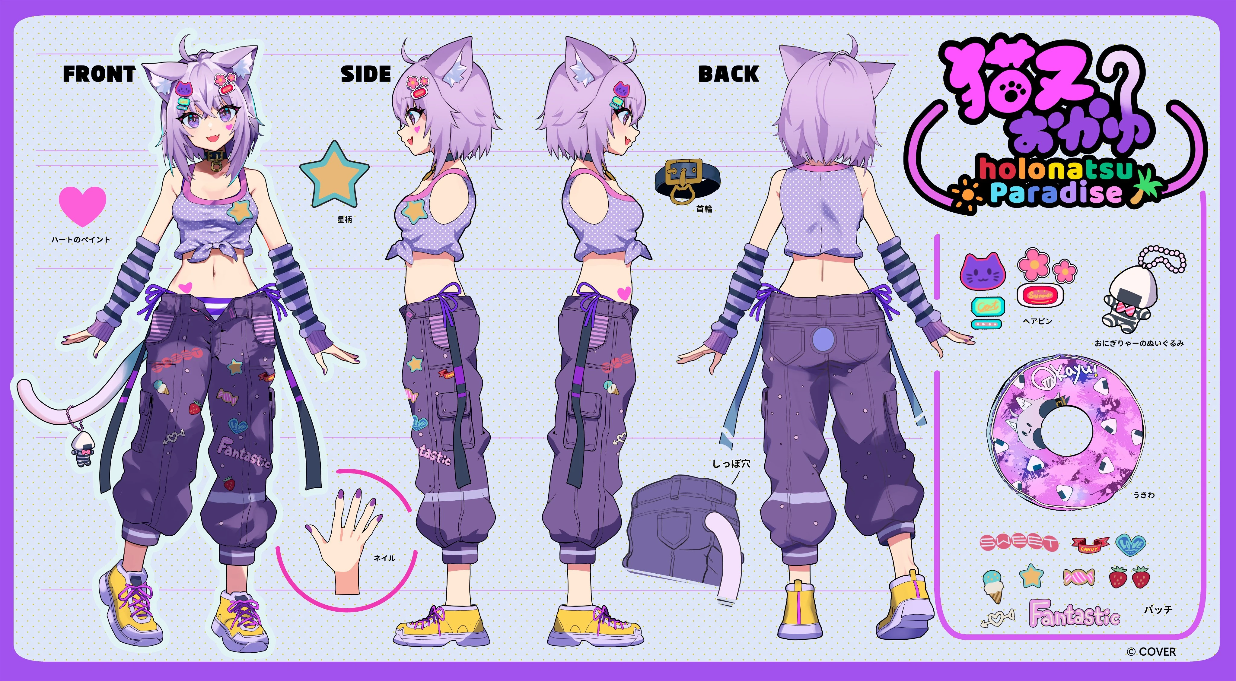 holonatsu Paradise Costume Reference Sheet